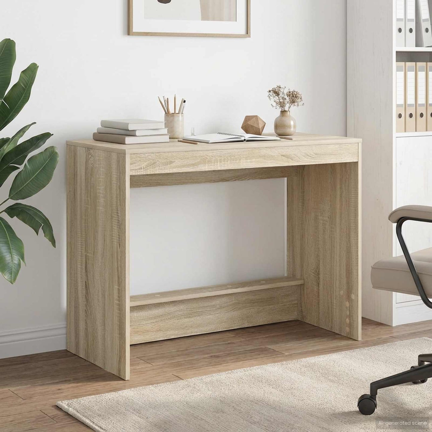 Bed Desk Sonoma Oak Engineered Wood 100 x 45 x 75 cm