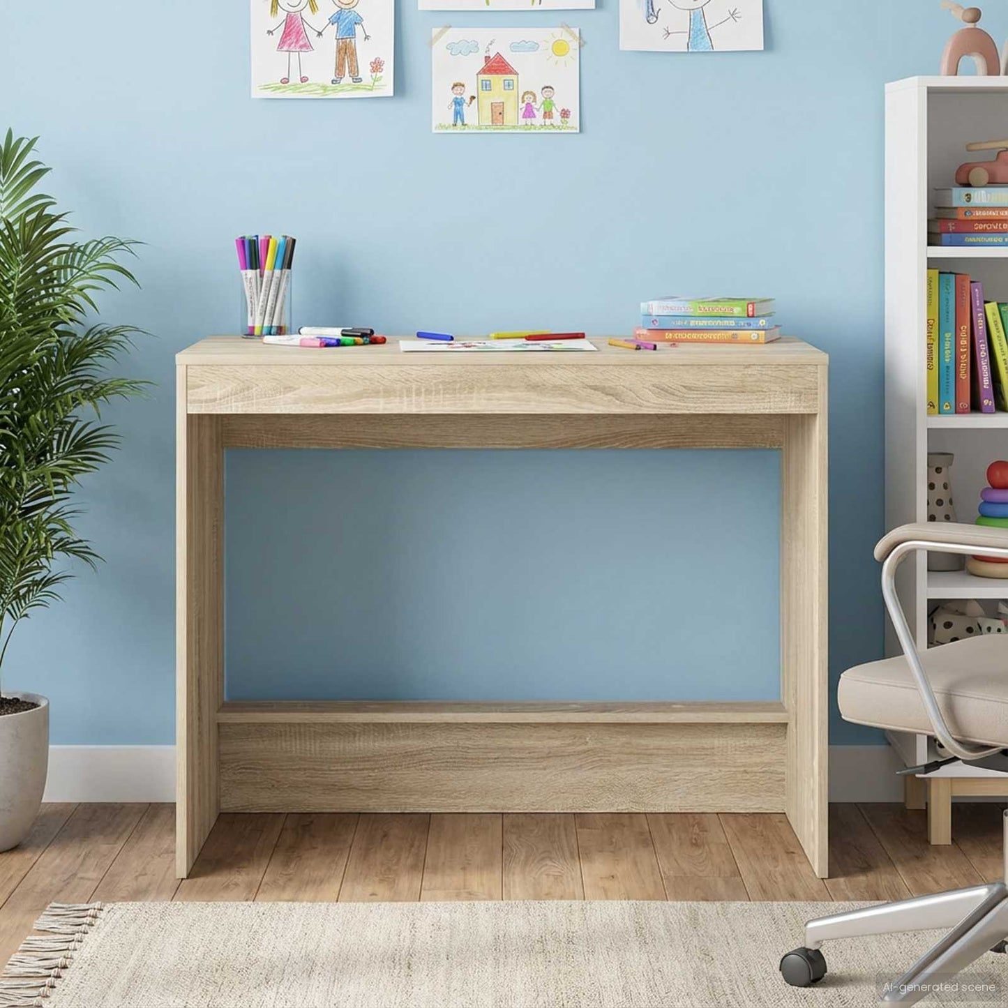 Bed Desk Sonoma Oak Engineered Wood 100 x 45 x 75 cm
