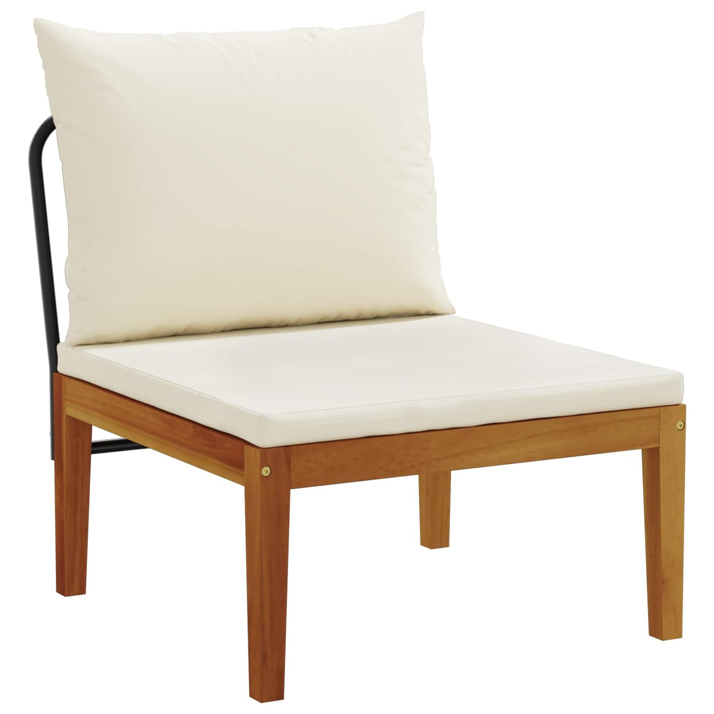 3 pcs Garden Lounge Set with Cushions Solid Acacia Wood & Rope