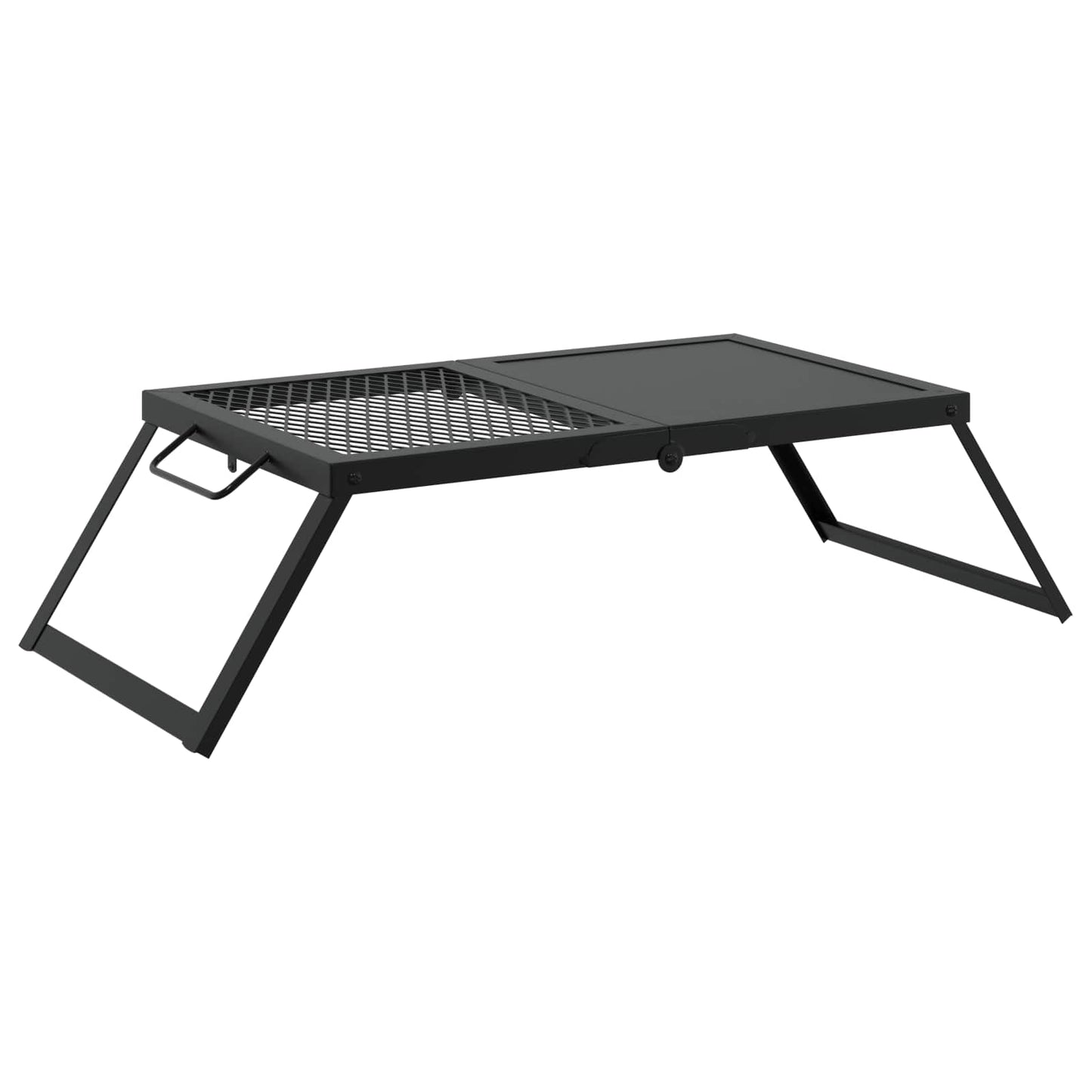 Foldable Camping Grill Black 31.5 x 26.5 x 4 cm Alloy Steel