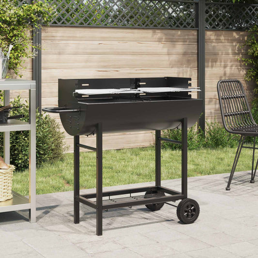 Charcoal grill 96.5 x 42.5 x 88.5 cm Black