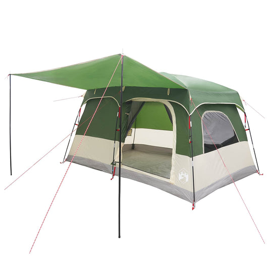 Family Tent with Roof Green 320 x 210 x 180 cm Polyester