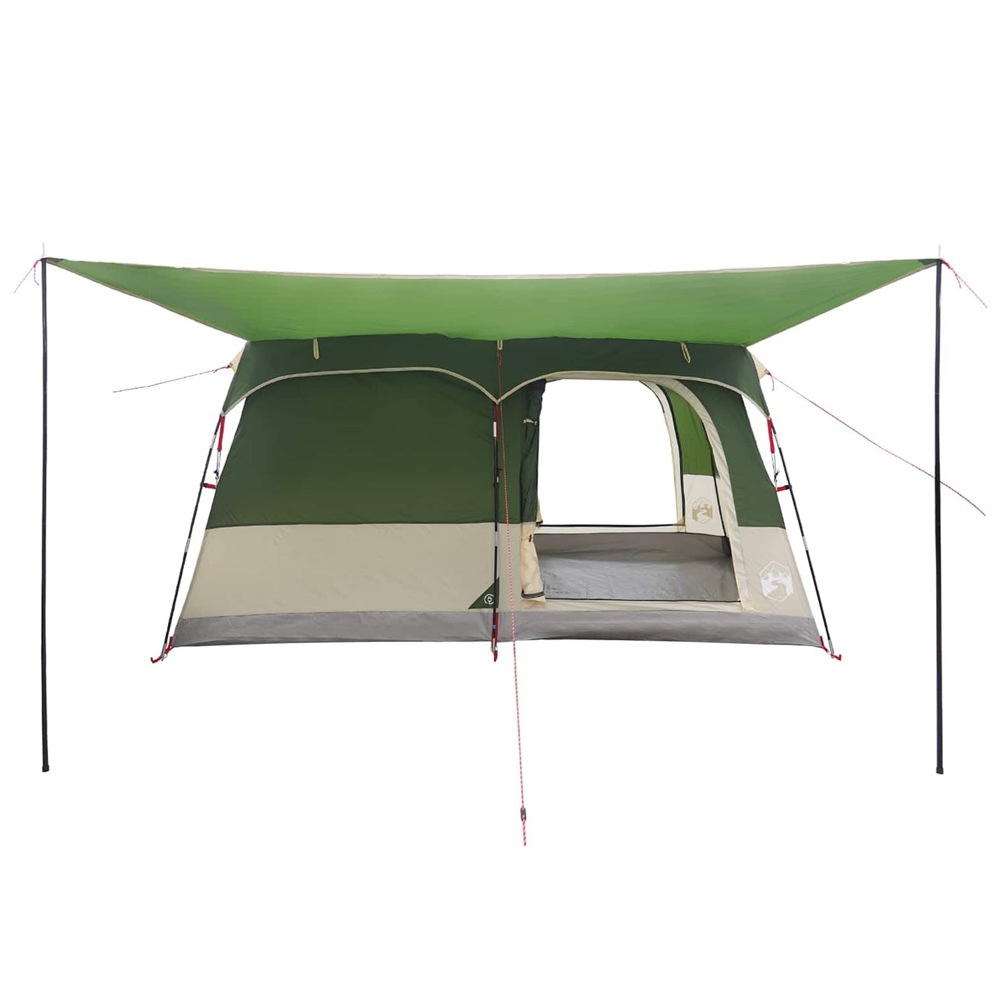 Family Tent with Roof Green 320 x 210 x 180 cm Polyester