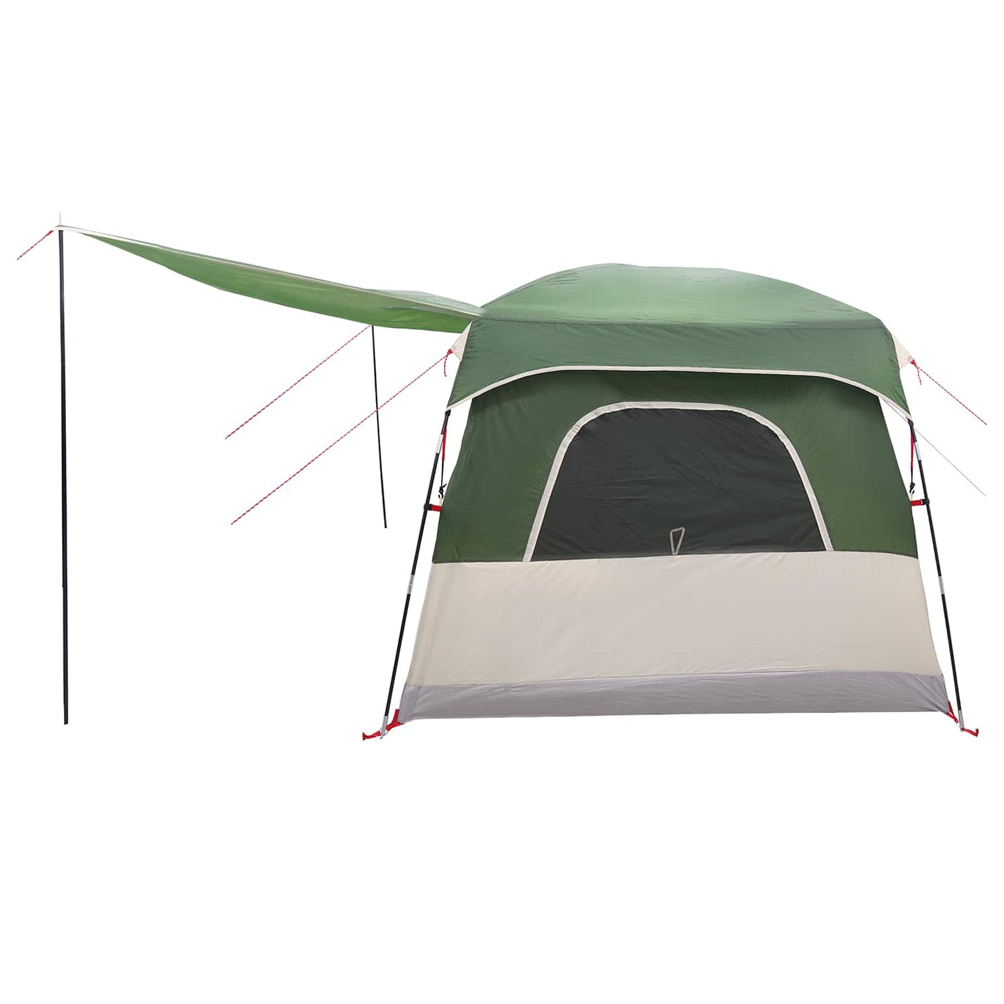 Family Tent with Roof Green 320 x 210 x 180 cm Polyester