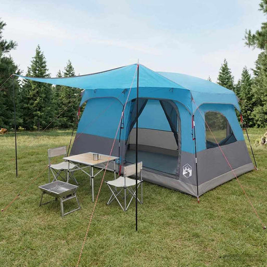 Family Tent 6-Person Blue Polyester