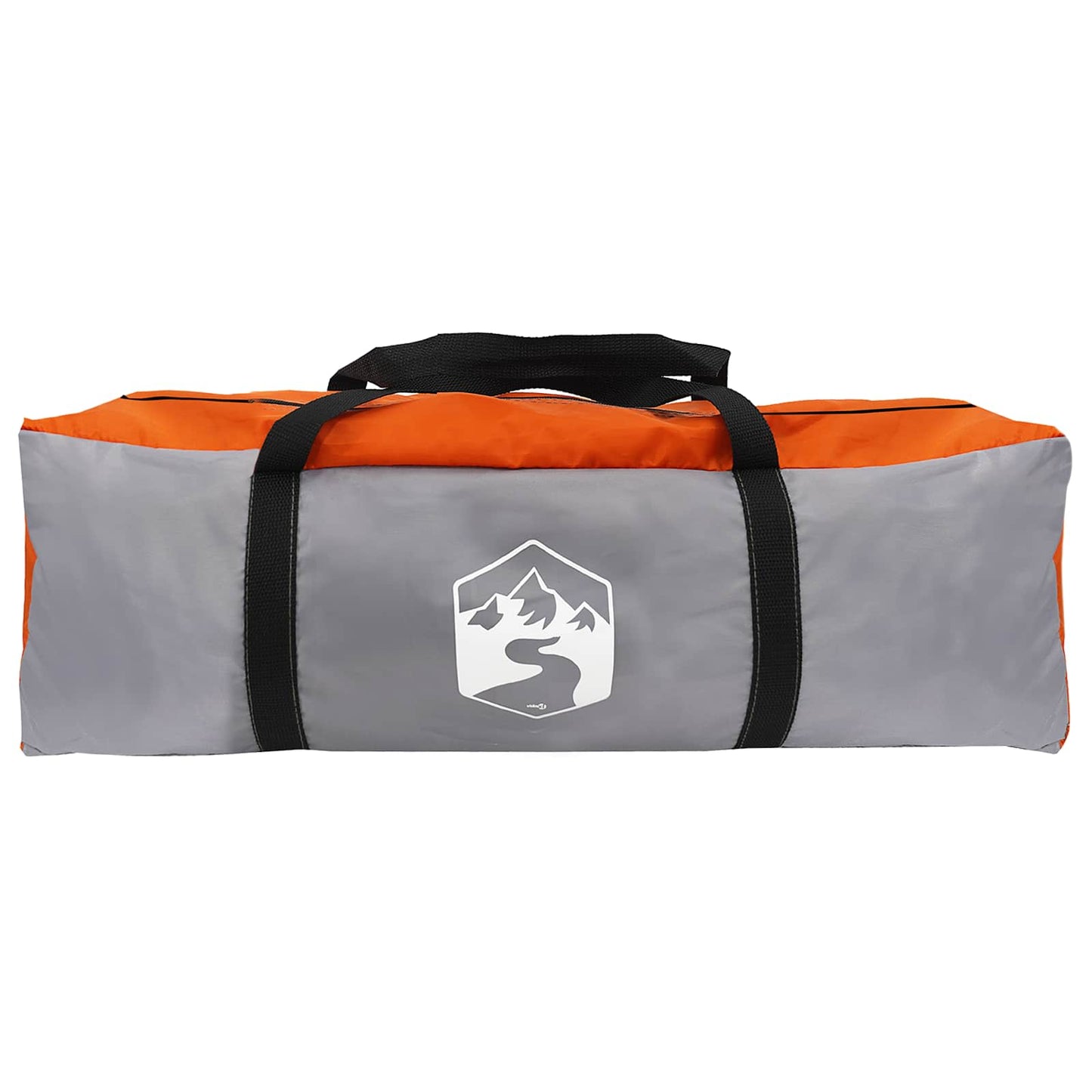 Family Tent Grey and Orange 320 x 210 x 180 cm Polyester