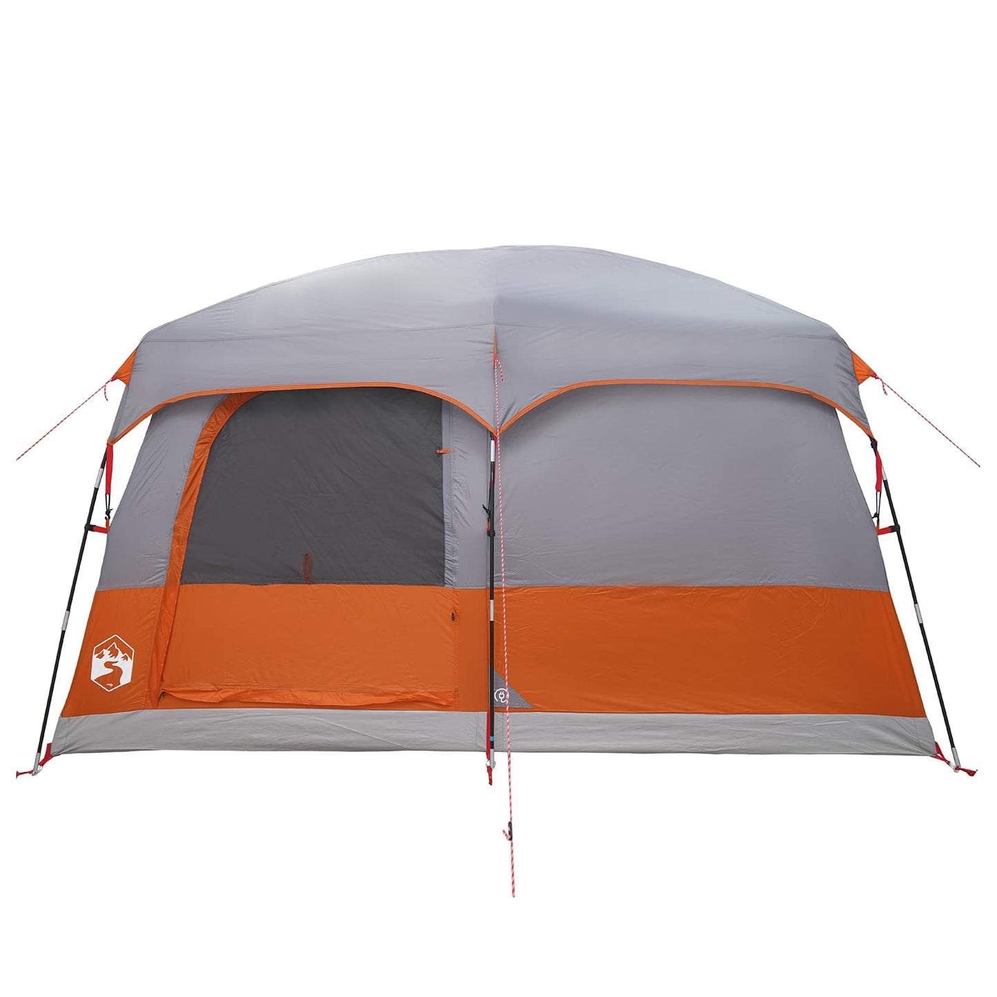 Family Tent Grey and Orange 320 x 210 x 180 cm Polyester