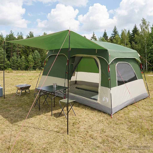 Family Tent 8-Person Green Polyester