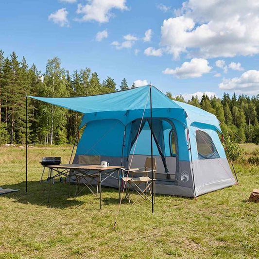 Family Tent 8-Person Blue Polyester