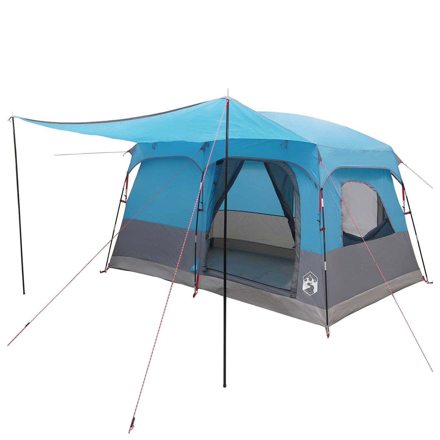 Family Tent with Roof Blue 380 x 260 x 190 cm Polyester
