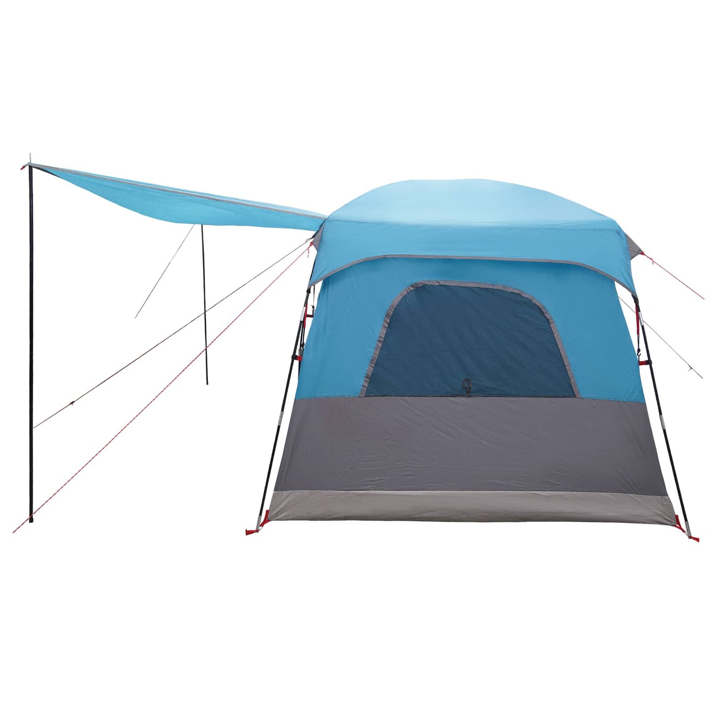 Family Tent with Roof Blue 380 x 260 x 190 cm Polyester
