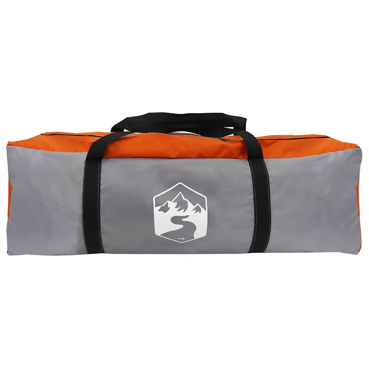 Family Tent Grey and Orange 380 x 260 x 190 cm Polyester