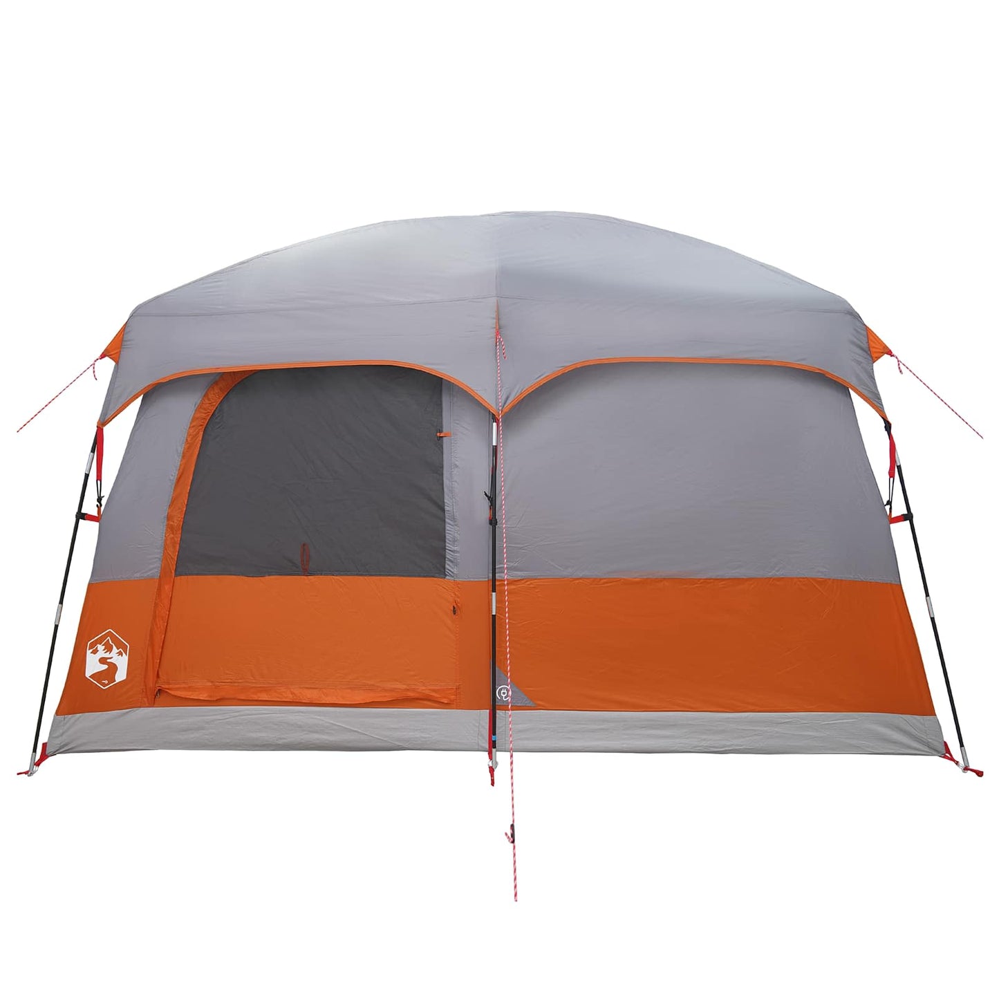 Family Tent Grey and Orange 380 x 260 x 190 cm Polyester