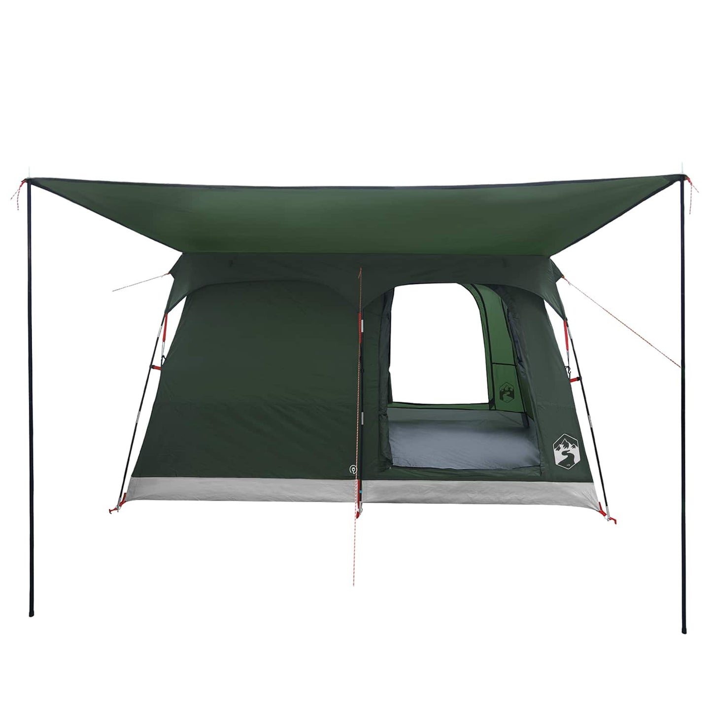 Family Tent with Roof Army Green 380 x 260 x 190 cm Polyester