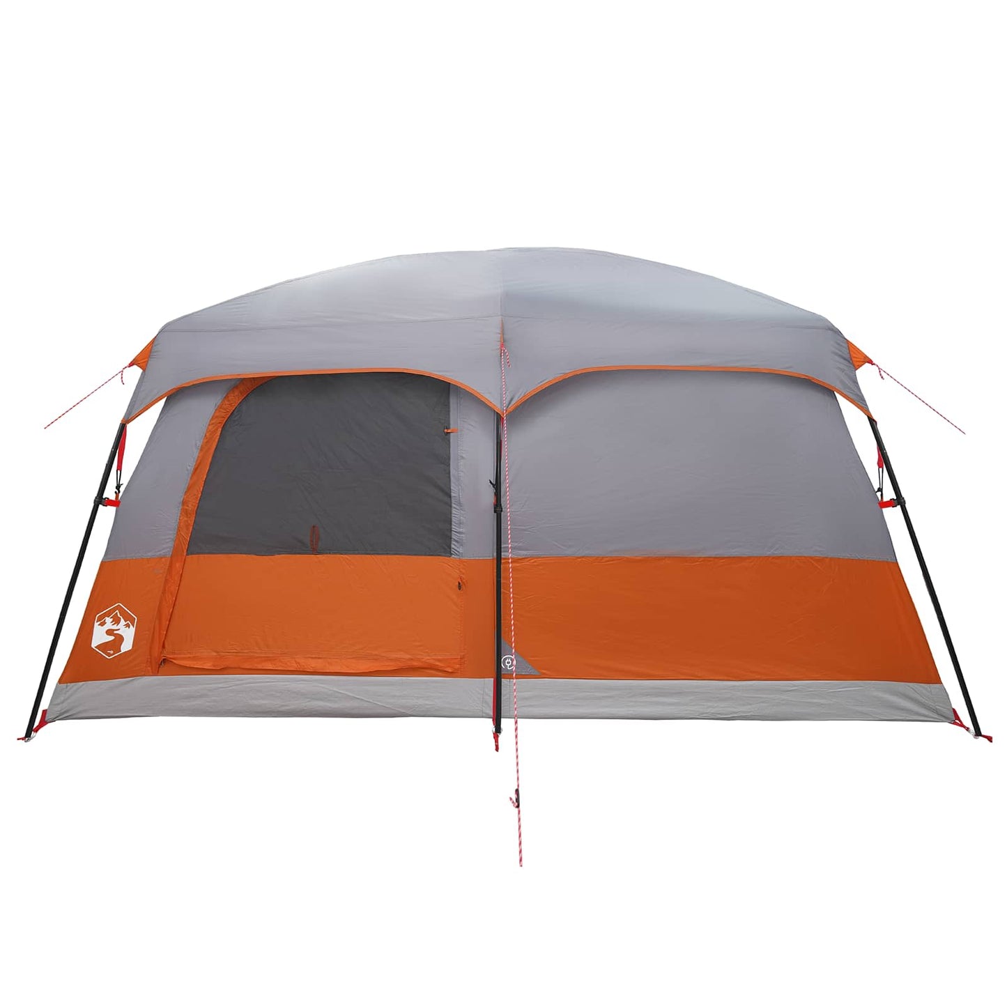 Family Tent with Roof Grey and Orange 420 x 305 x 200 cm