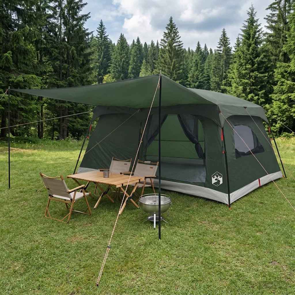 Family Tent Army Green 500 x 400 x 230 cm Polyester and Steel