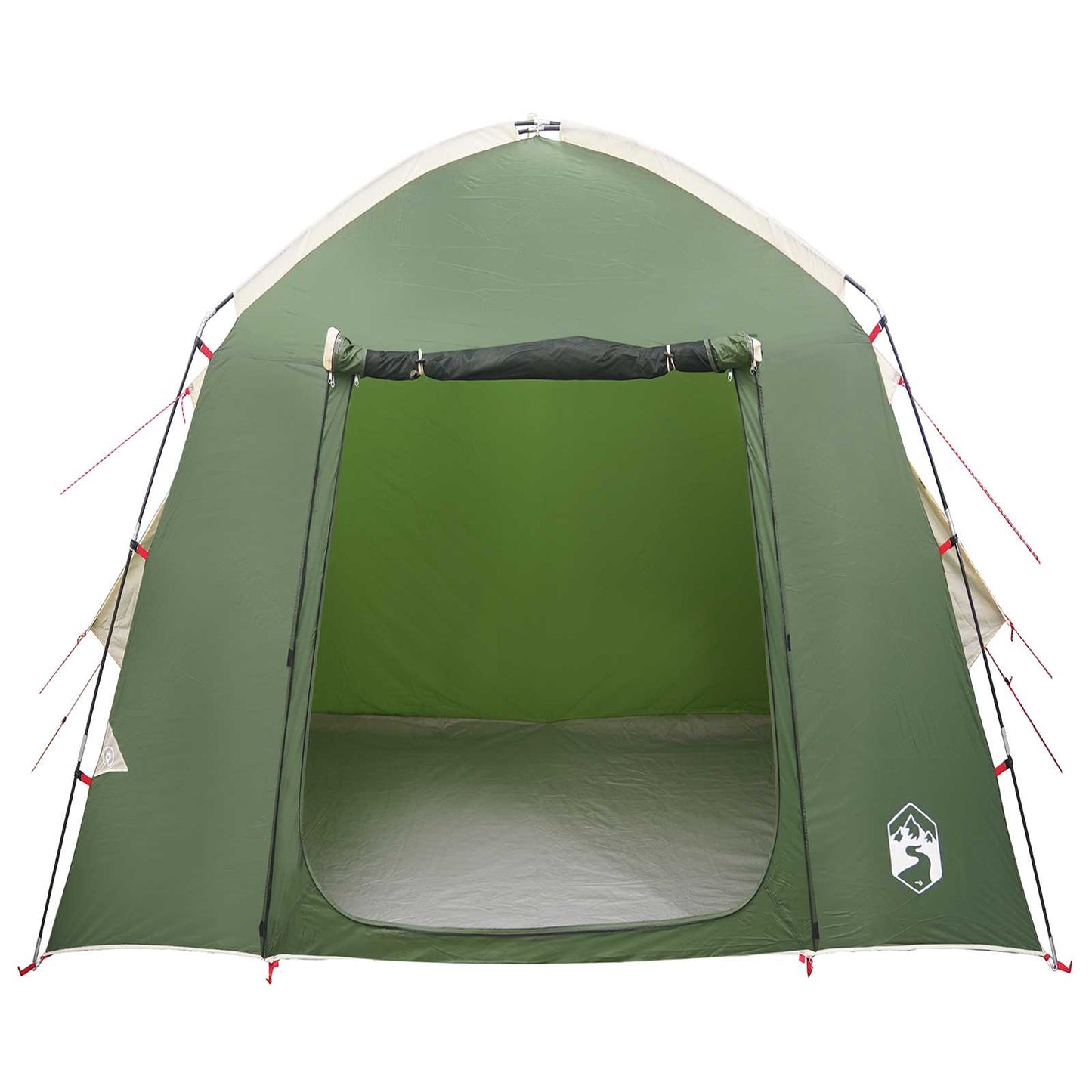 Cabin Tent with Roof Green 210 x 210 x 138 cm Polyester