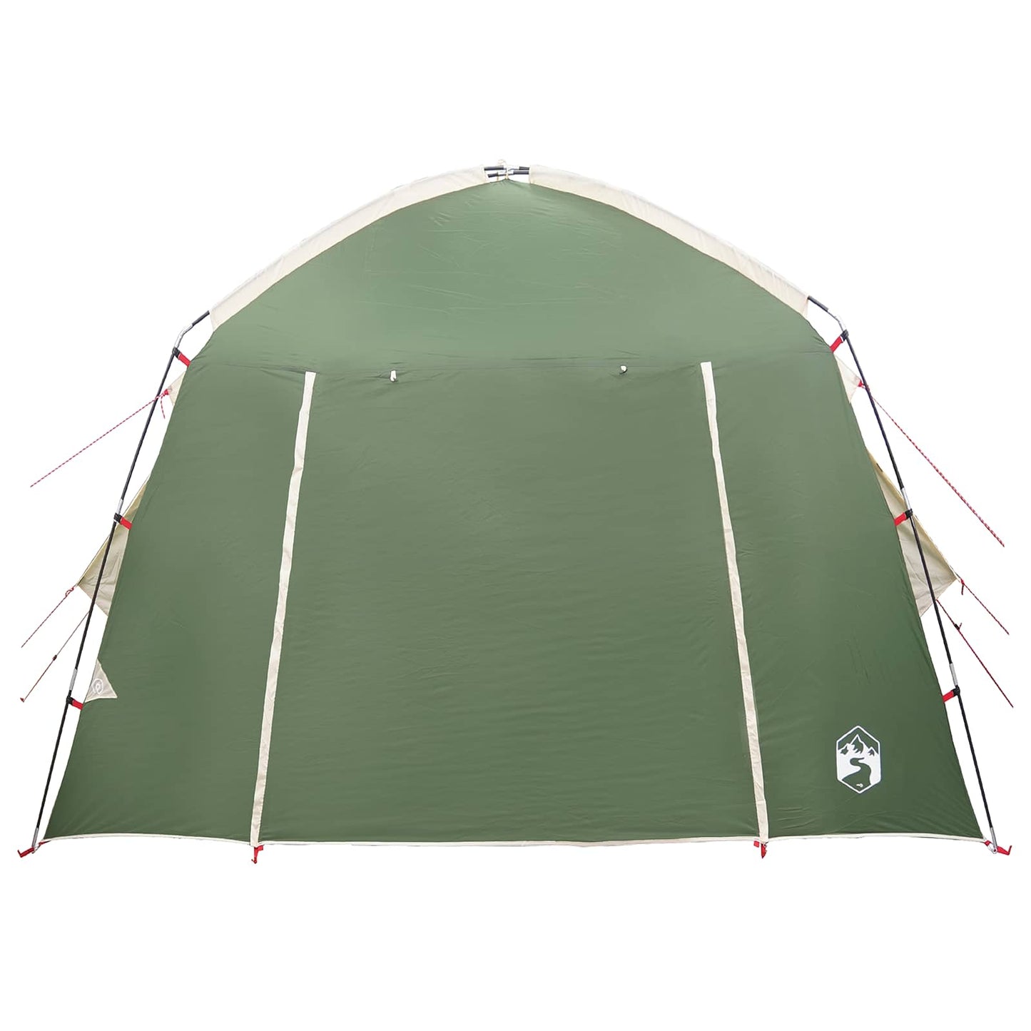Cabin Tent with Roof Green 210 x 210 x 138 cm Polyester