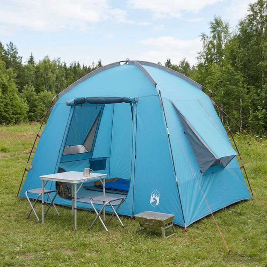 Cabin Tent with Roof Blue 210 x 210 x 138 cm Polyester