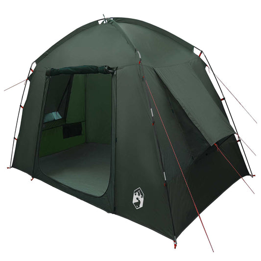 Cabin Tent with Roof Army Green 210 x 210 x 138 cm Polyester