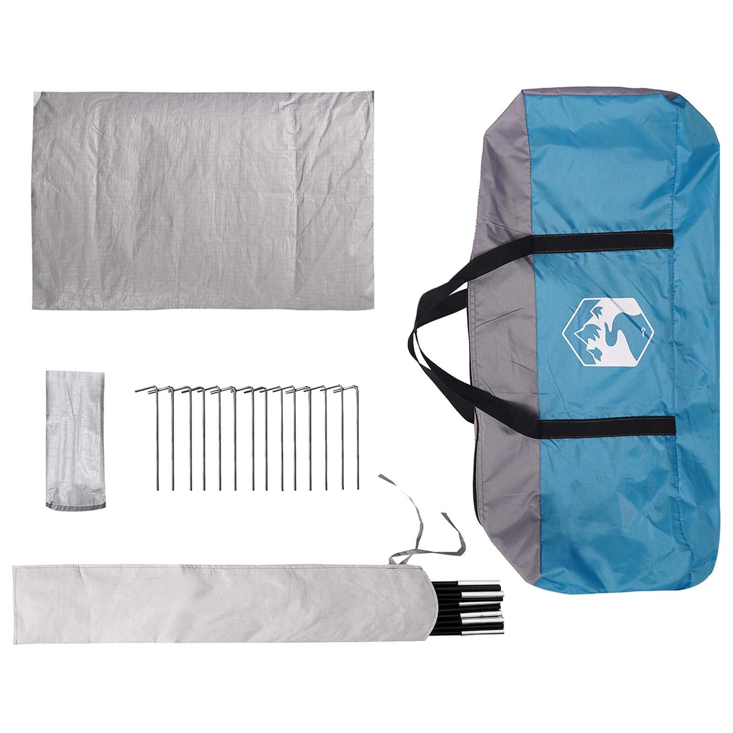 Cabin Tent with Roof Blue 300 x 210 x 156 cm Polyester