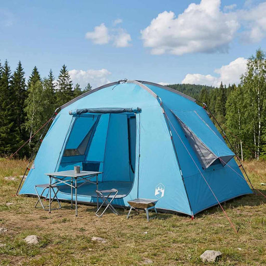 Cabin Tent with Roof Blue 300 x 210 x 156 cm Polyester