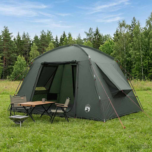 Cabin Tent with Roof Army Green 300 x 210 x 156 cm Polyester