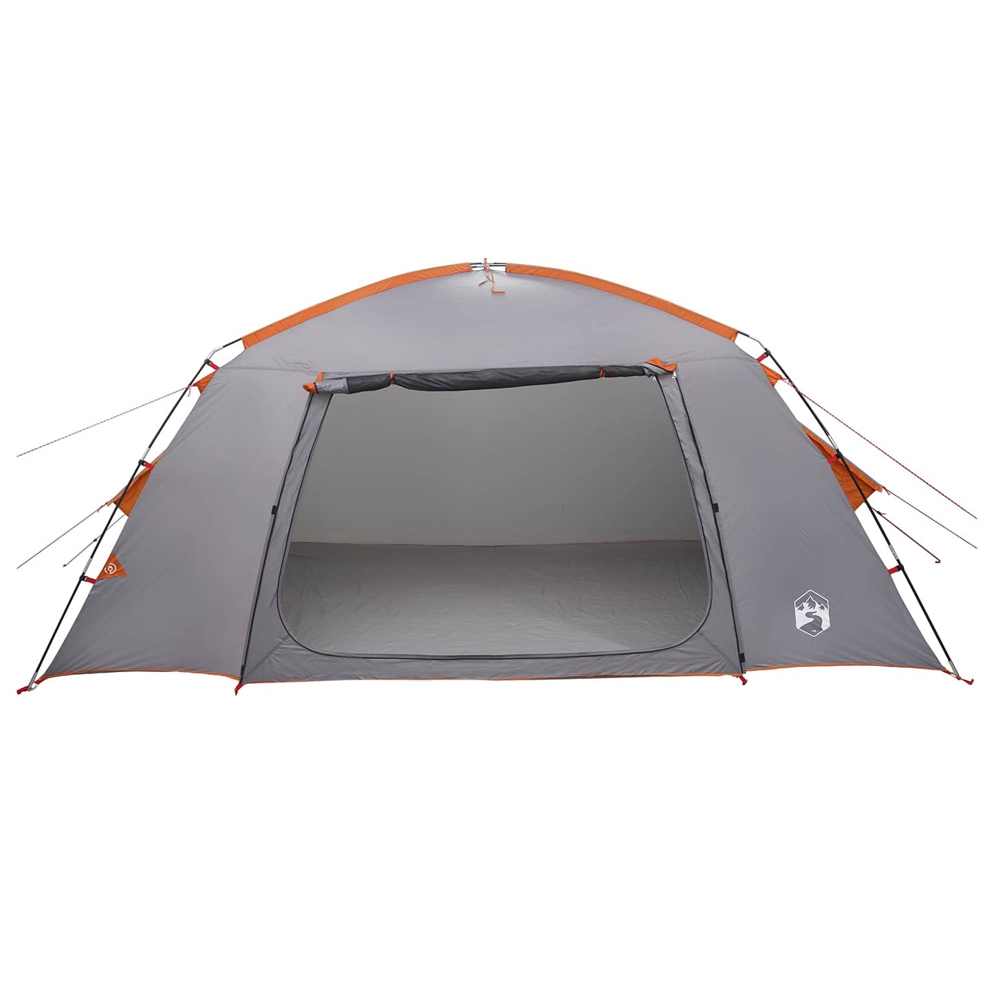 Cabin Tent Grey and Orange 400 x 210 x 180 cm Polyester