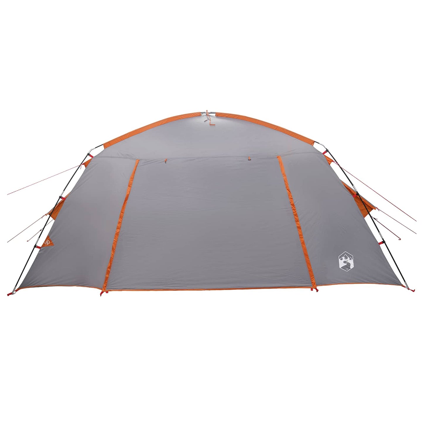 Cabin Tent Grey and Orange 400 x 210 x 180 cm Polyester