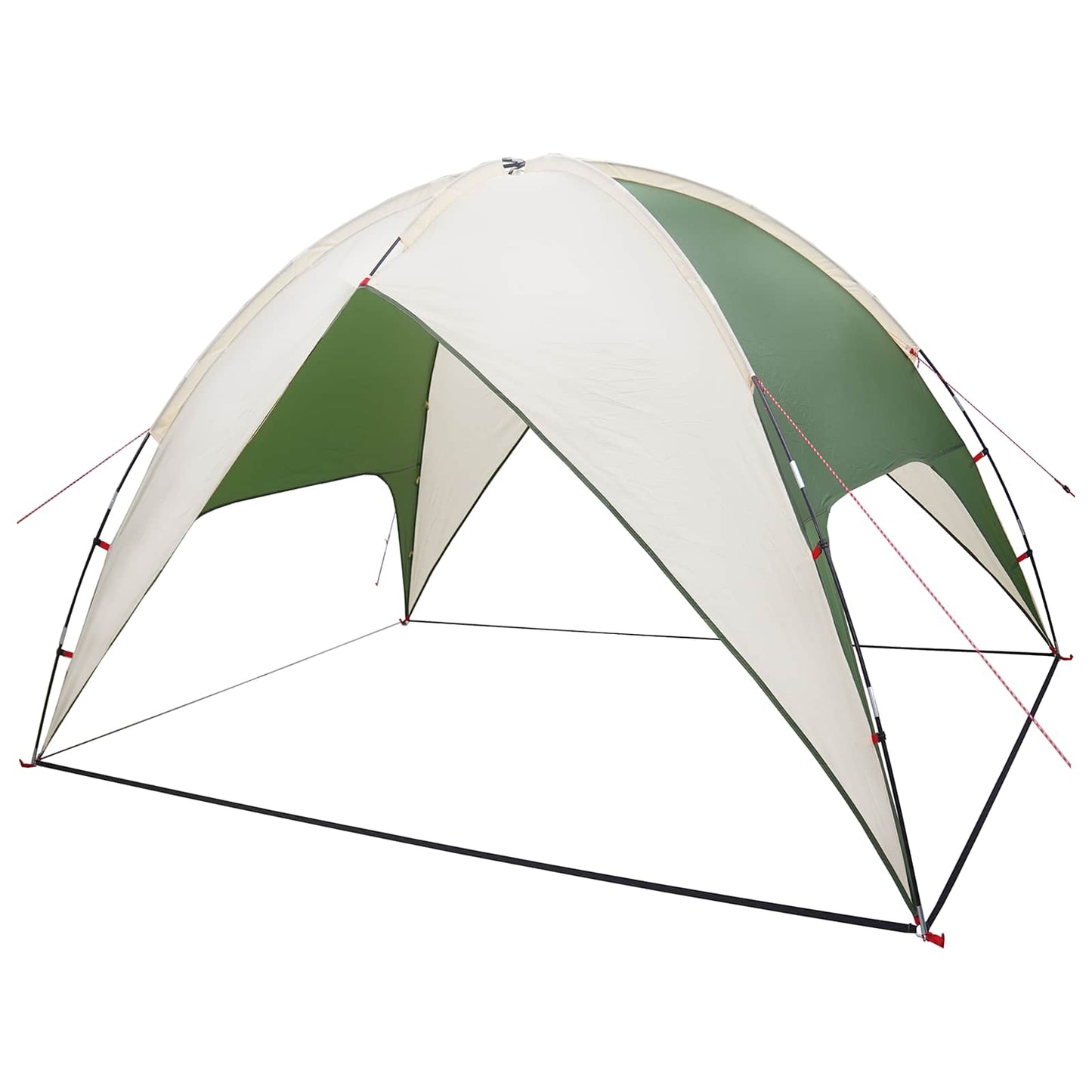 Camping Tent with Rainfly Water-resistant Dome Green