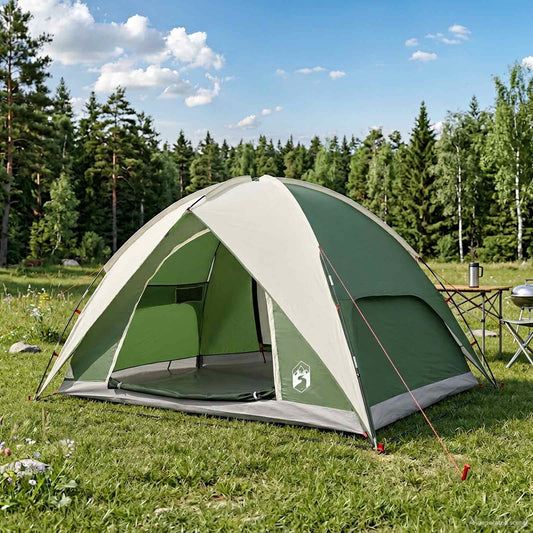 Camping Tent with Rainfly Water-resistant 4-Person Green