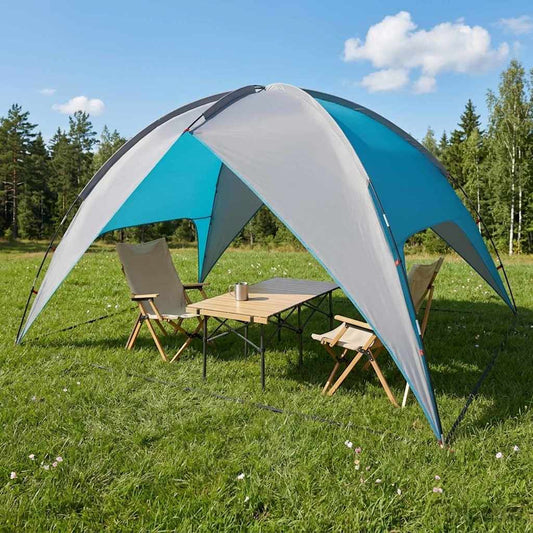 Camping Tent with Rainfly Water-resistant 4-Person Blue