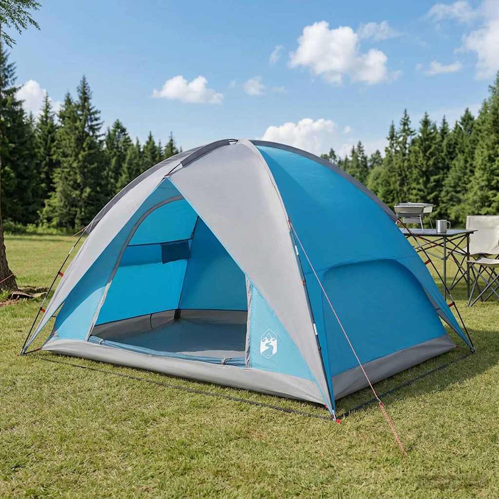 Camping Tent with Rainfly Water-resistant Dome Blue