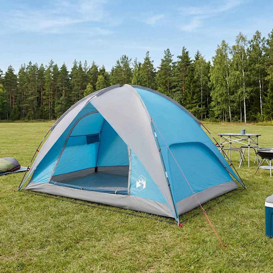 Camping Tent with Rainfly Water-resistant 4-Person Blue
