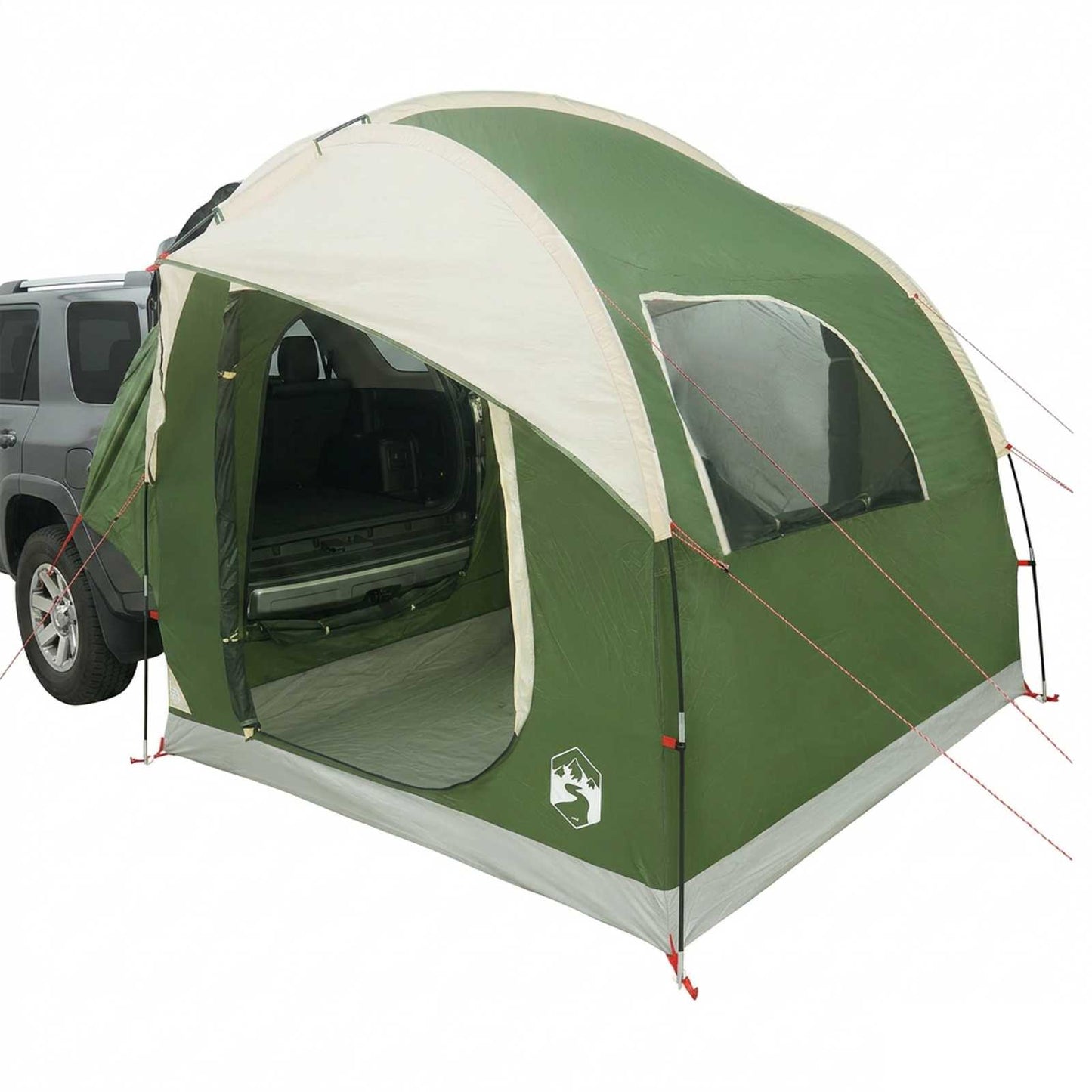 Car Tent with Roof Green 239 x 210 x 210 cm Polyester and Steel