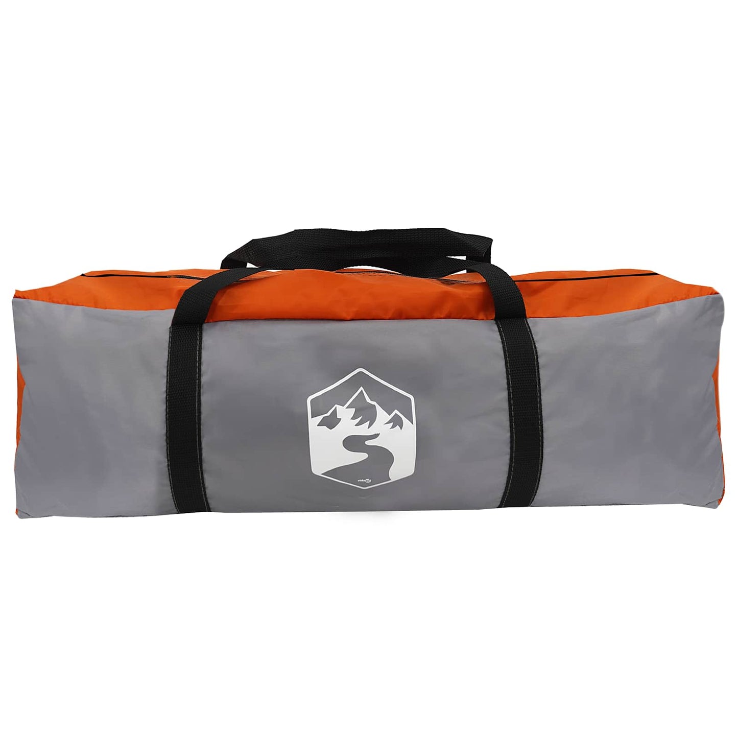 Car Tent Grey and Orange 239 x 210 x 210 cm Polyester and Steel