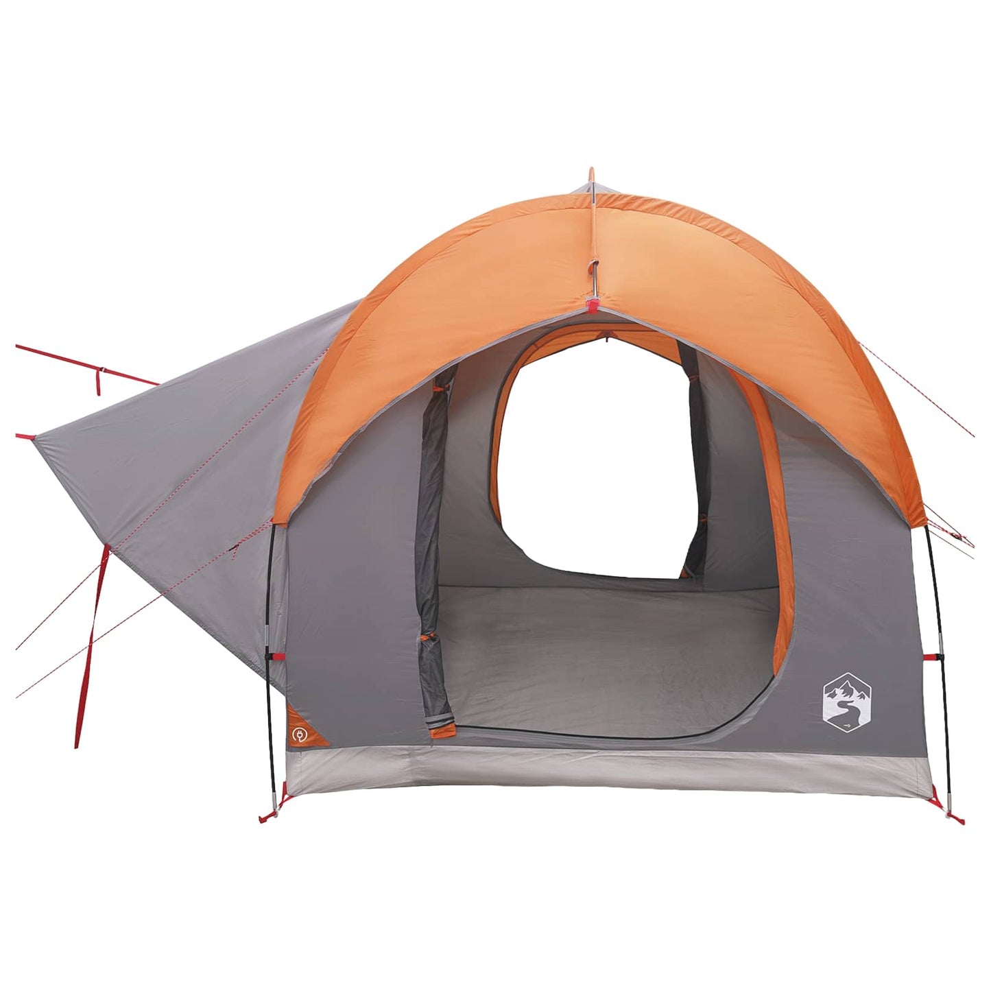 Car Tent Grey and Orange 239 x 210 x 210 cm Polyester and Steel