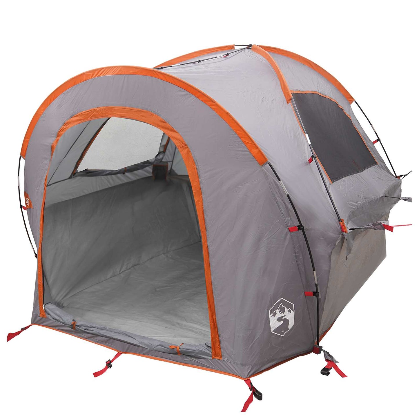 Car Tent 200 x 170 x 170 cm Grey and Orange Polyester and Steel