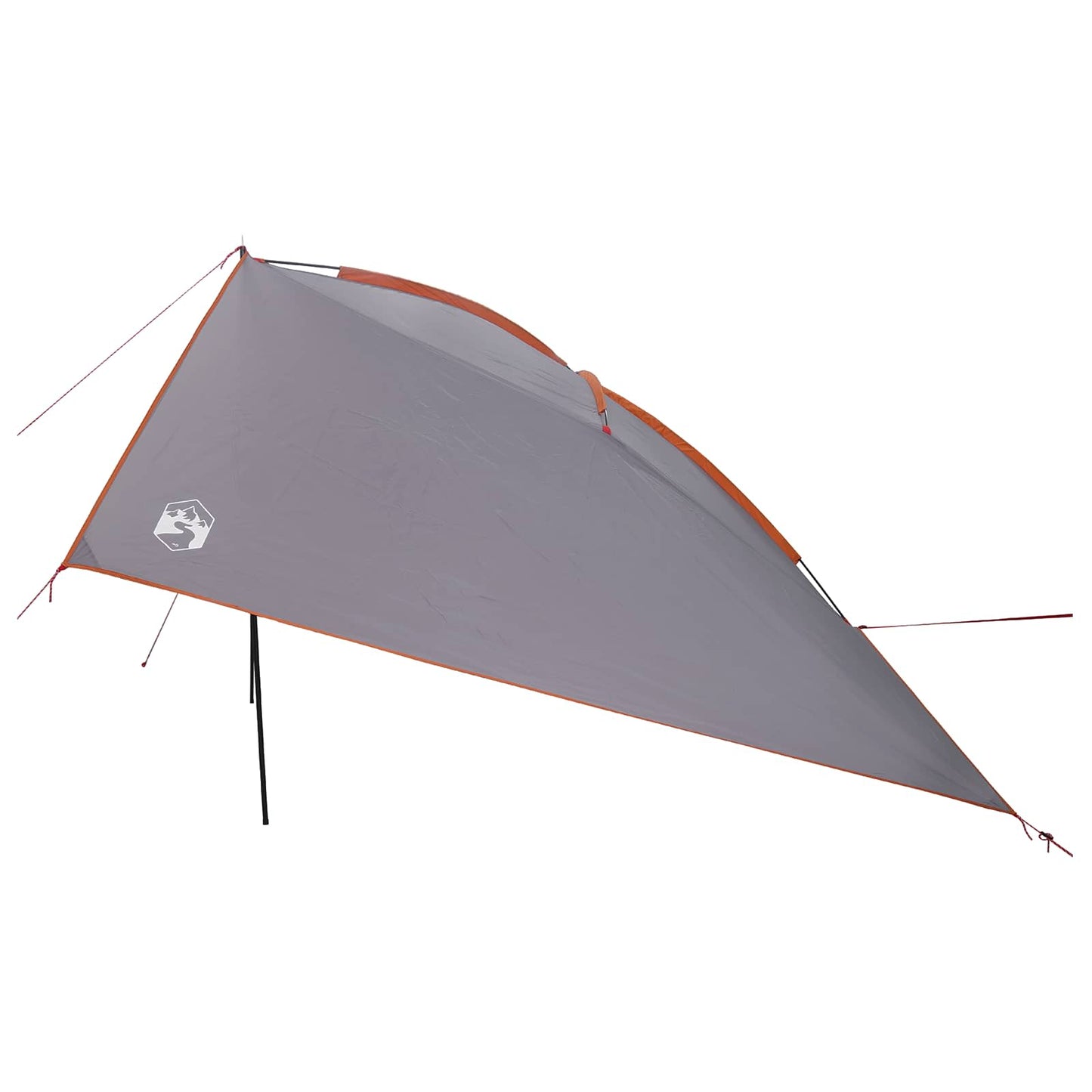Car Tent 308 x 215 x 220 cm Grey and Orange Polyester and Steel