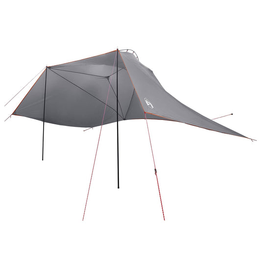Car Tent Grey and Orange 350 x 250 cm Polyester and Steel