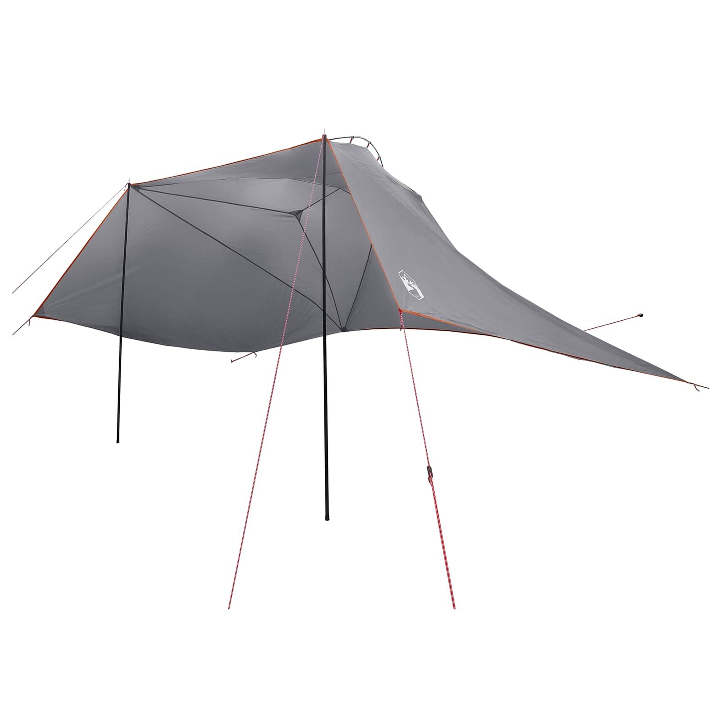 Car Tent 350 x 250 cm Grey and Orange Polyester and Steel