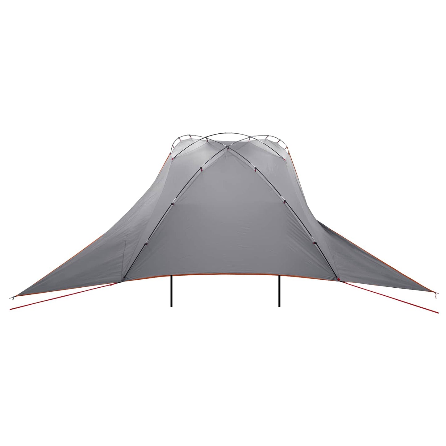 Car Tent 350 x 250 cm Grey and Orange Polyester and Steel