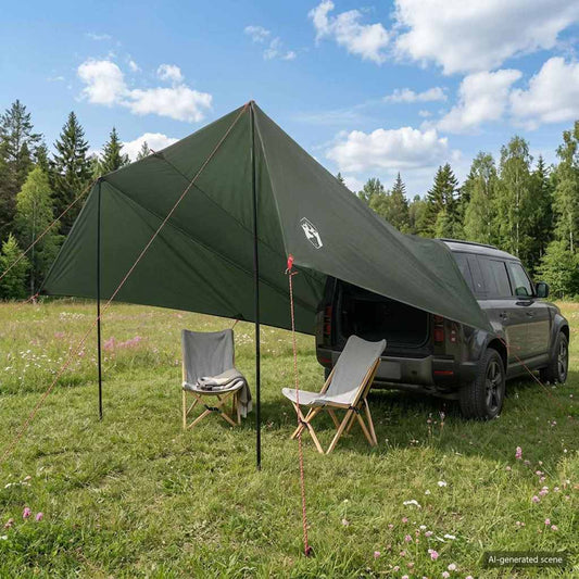 Vehicle Awning with Roof Army green 518 x 580 x 215 cm