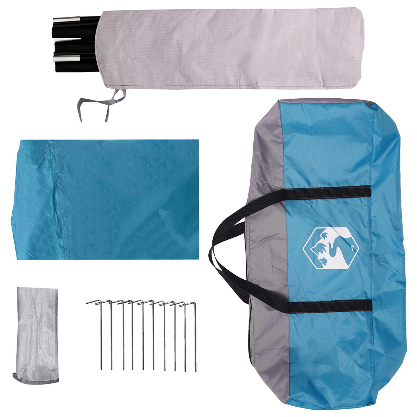 Tailgate Awning Water-resistant Blue 405 x 280 x 220 cm