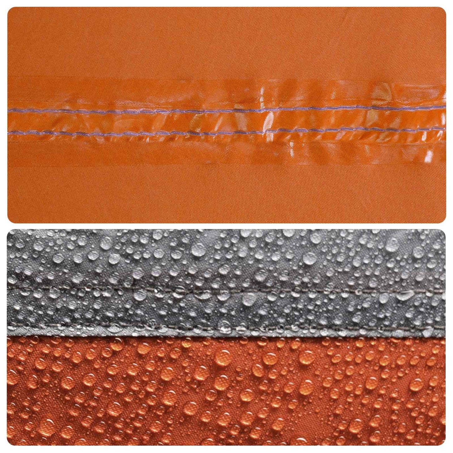 Tailgate Awning Water-resistant Grey and Orange