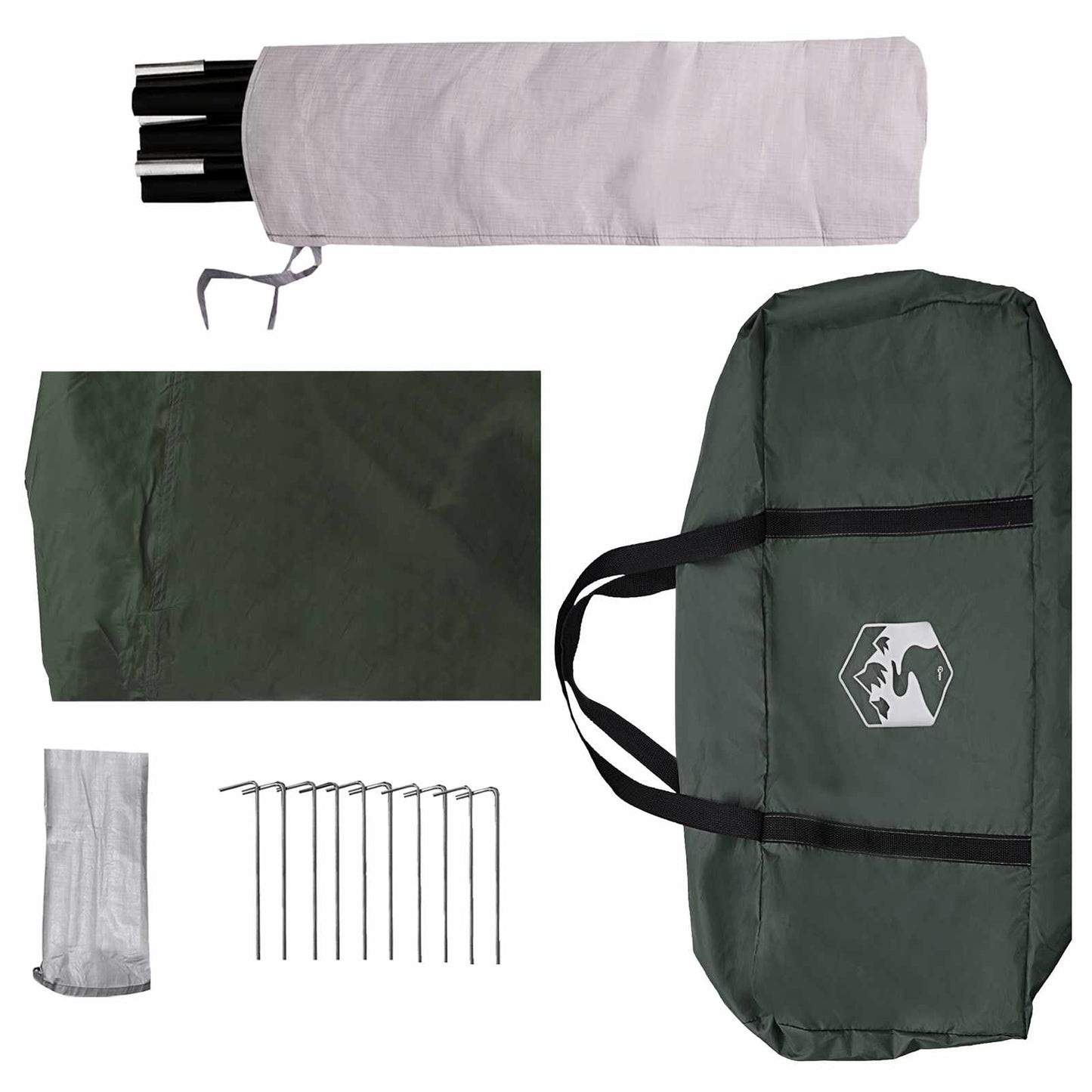 Tailgate Awning Water-resistant Army Green 405 x 280 x 220 cm