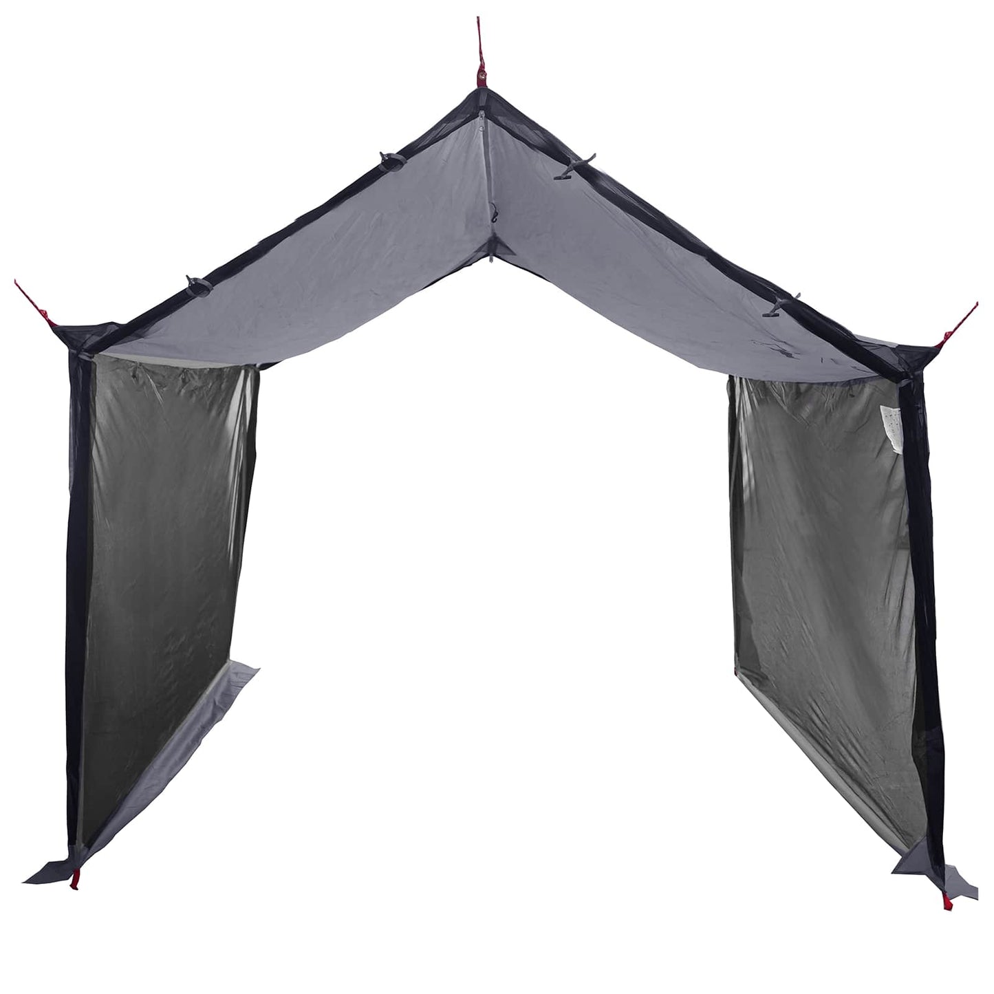 Camping Tarp with Mesh Walls Grey and Orange 340 x 260 x 220 cm