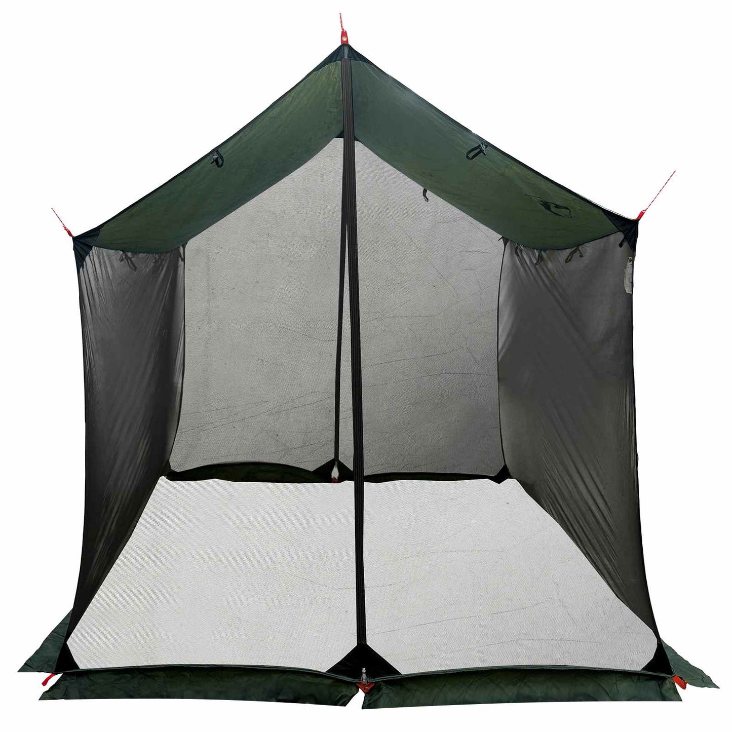 Camping Tarp with Mesh Walls Army Green 270 x 210 x 210 cm