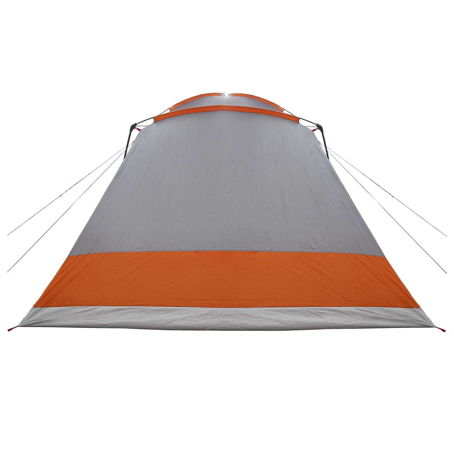 Cabin Tent Grey and Orange 12-Person Polyester and Steel
