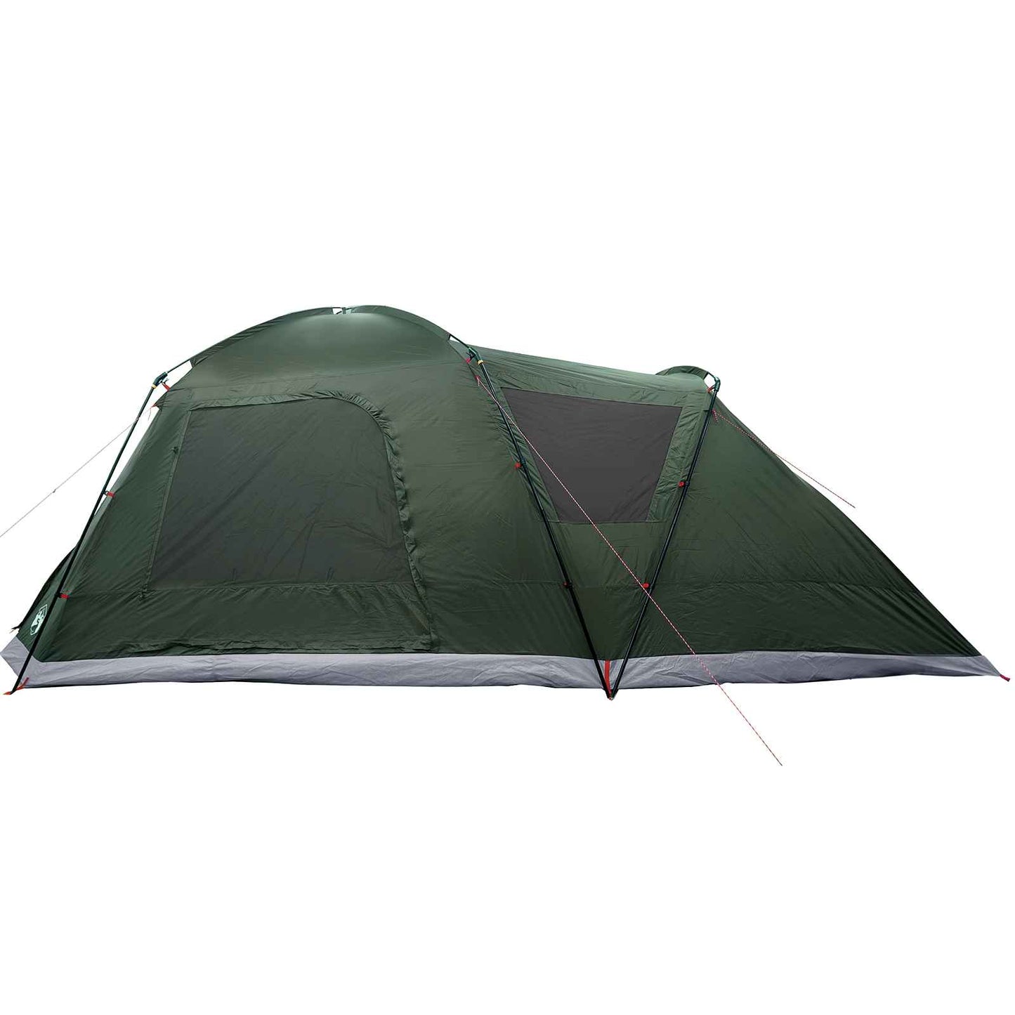 Cabin Tent with Roof Army green 12-Person Polyester and Steel